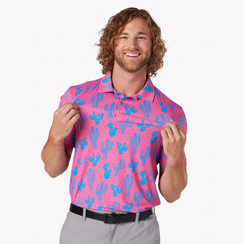 Custom logo Luxury Embroidery logo 4 Way Stretch 100 Polyester Polo Full Sublimation 200gsm Golf Shirt