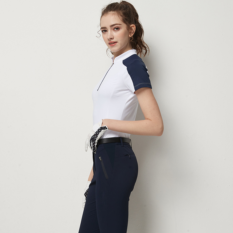 Custom Logo Design Clothes Ladies Polo Shirts Sportswear Cotton Slim Fit Golf Polo T Shirt for Women