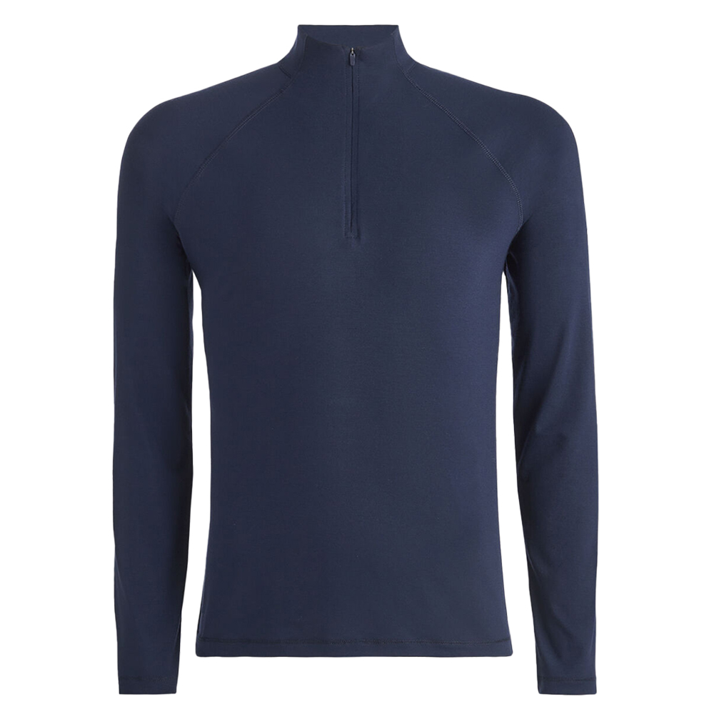 High Quality Men's Long Sleeve 1/4 Zip Golf Pullover with Custom Embroidery Logo Winter Casual Sportshirt with Digital Printing