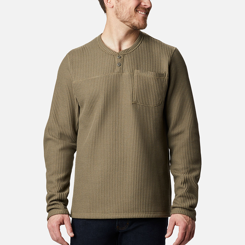 Custom High Collar Long Sleeve Casual Mens Loose Fit Knit Sweater