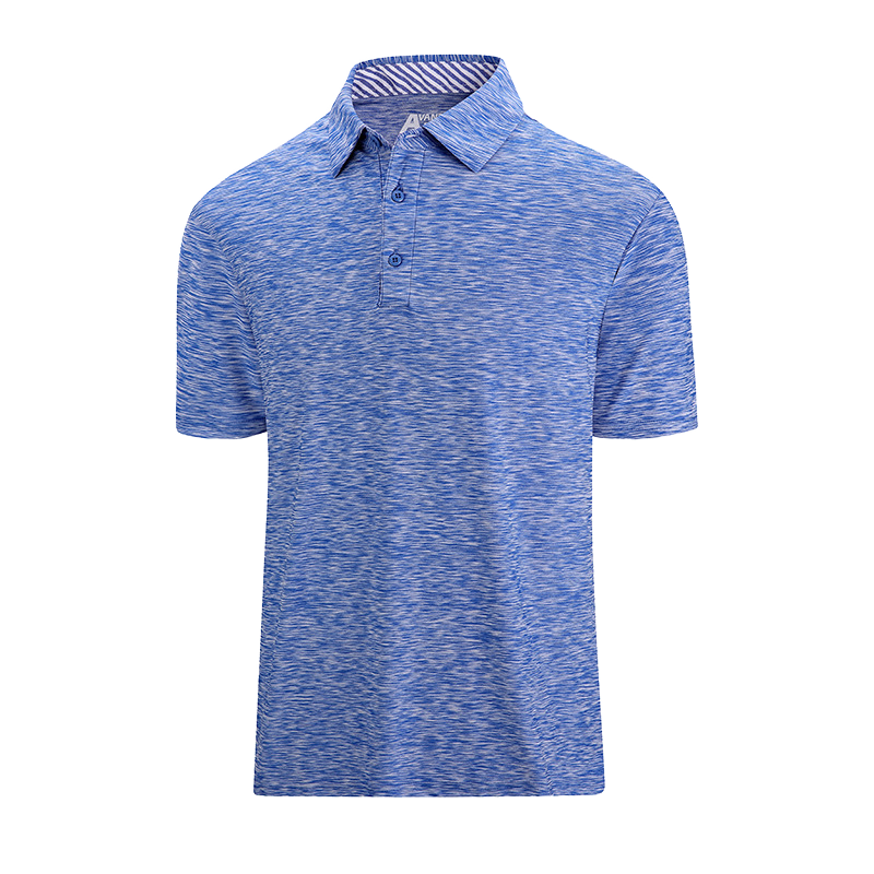 Custom Logo Mens Short Sleeve 3-Button Moisture Wicking Athletic T-Shirts Casual Collared Polo Golf Shirts