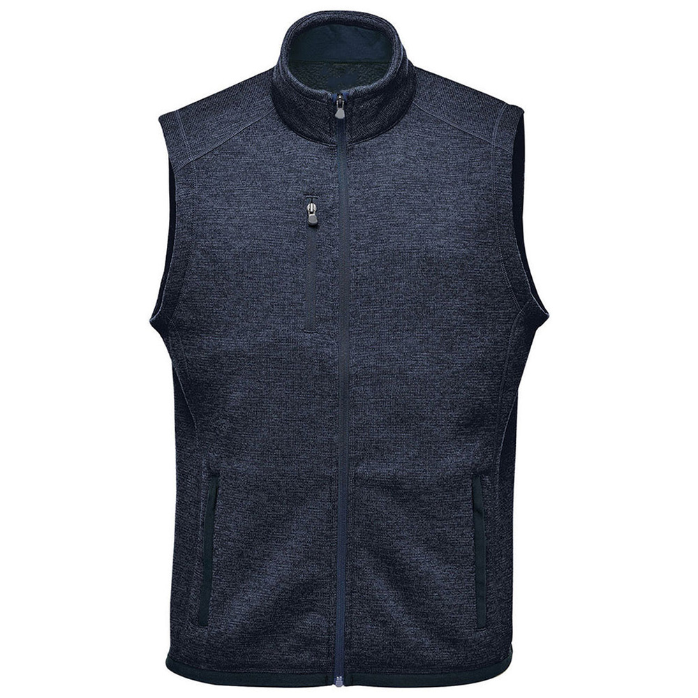 New customized high-quality men's full-zip wool casual vests in 2024