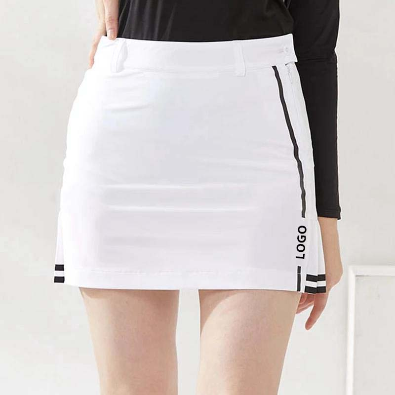 Custom-made women's summer elastic waistband figure-hugging women's sporty pleated skirts, girls' high-waisted golf skirts, running and tennis skirts for women