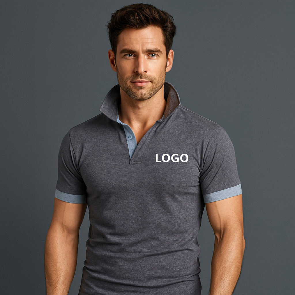 Polyester Cotton Dryfit Short Sleeve Polo T Shirt Custom Logo Embroidery Plain Golf Polo Shirts for Men