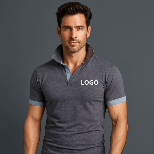 Polyester Cotton Dryfit Short Sleeve Polo T Shirt Custom Logo Embroidery Plain Golf Polo Shirts for Men