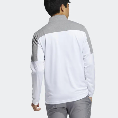 Quarter 1/4 Zip Neck Golf Men Pullover Sweatshirt Grey Long Sleeve Color Custom Logo Size Customized Printed S-3XL