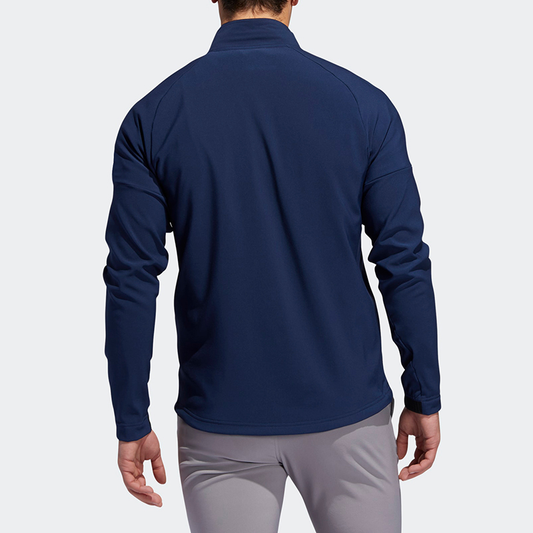 China Supplier Custom Logo Men Golf Full Zip Jacket With Front Pocket