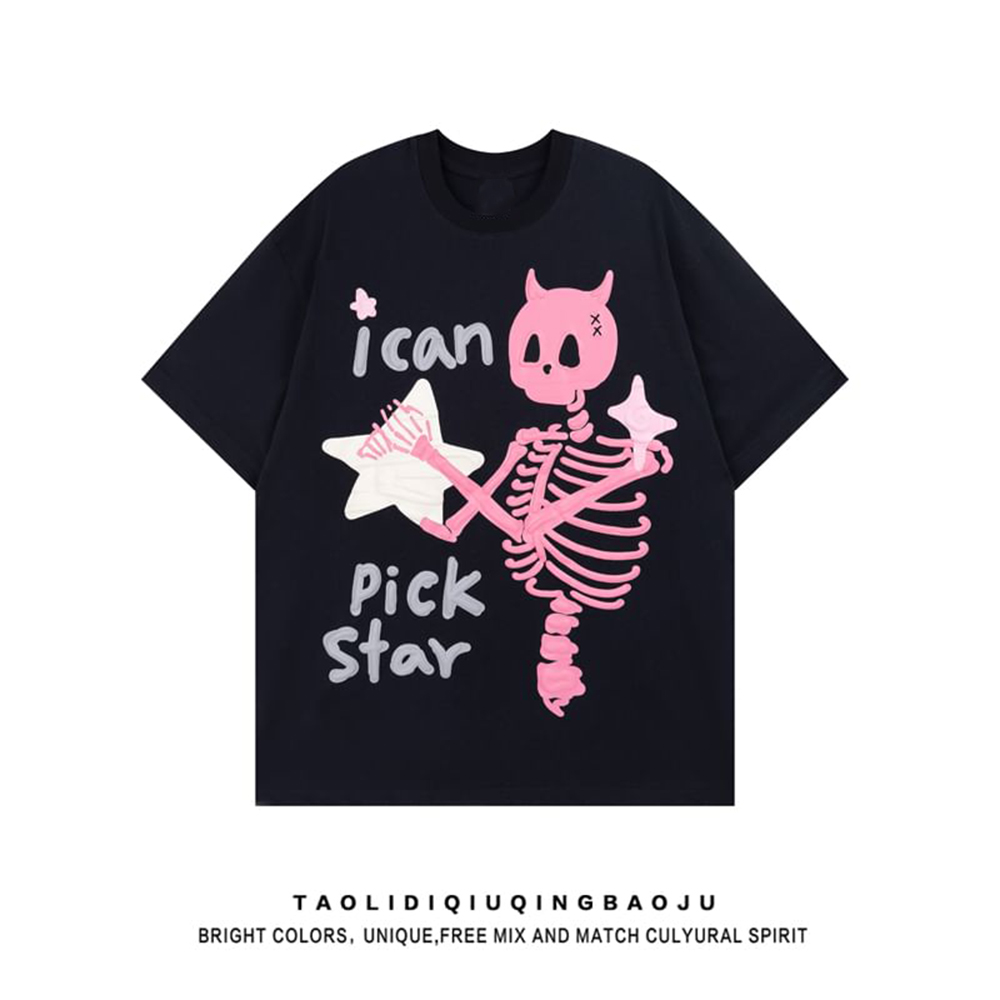 Summer Heavyweight Oversized T-shirt Custom 3D Foam Puff Print T-shirt Custom Logo Clothing for Men
