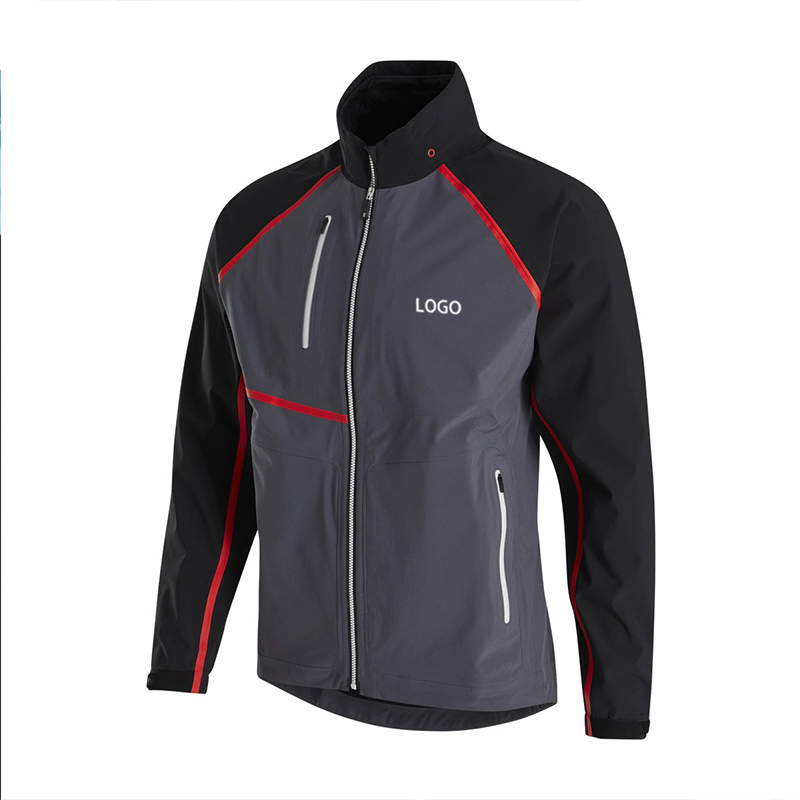 Custom OEM Breathable Men's Windbreaker Jacket Water-Proof Golf Sports Activity Coat Front for Hiking Fishing Spring Weather