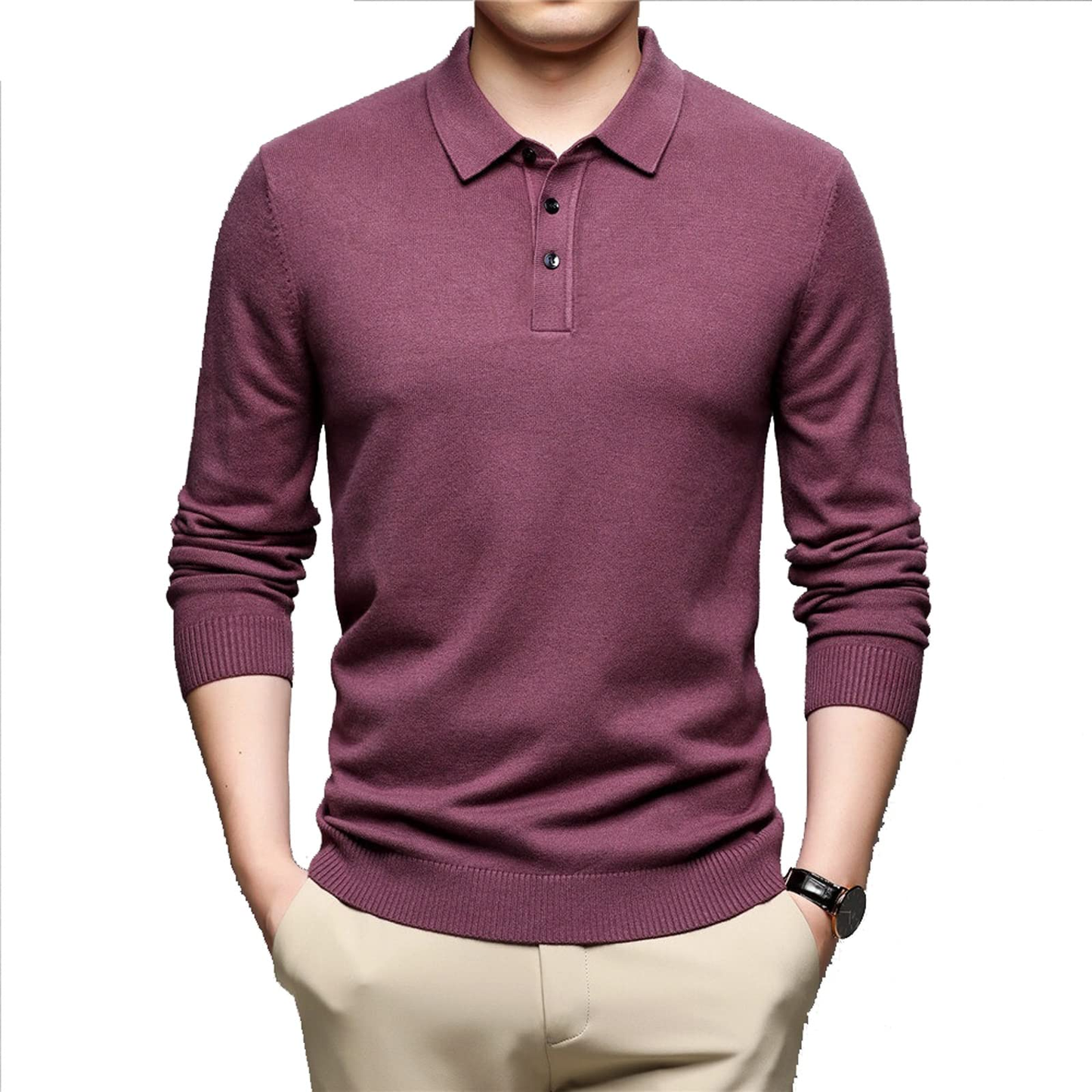 Custom Autumn Winter Soft Knitwear Jerseys Pullover Men Clothing Mens Polo Golf Sweater