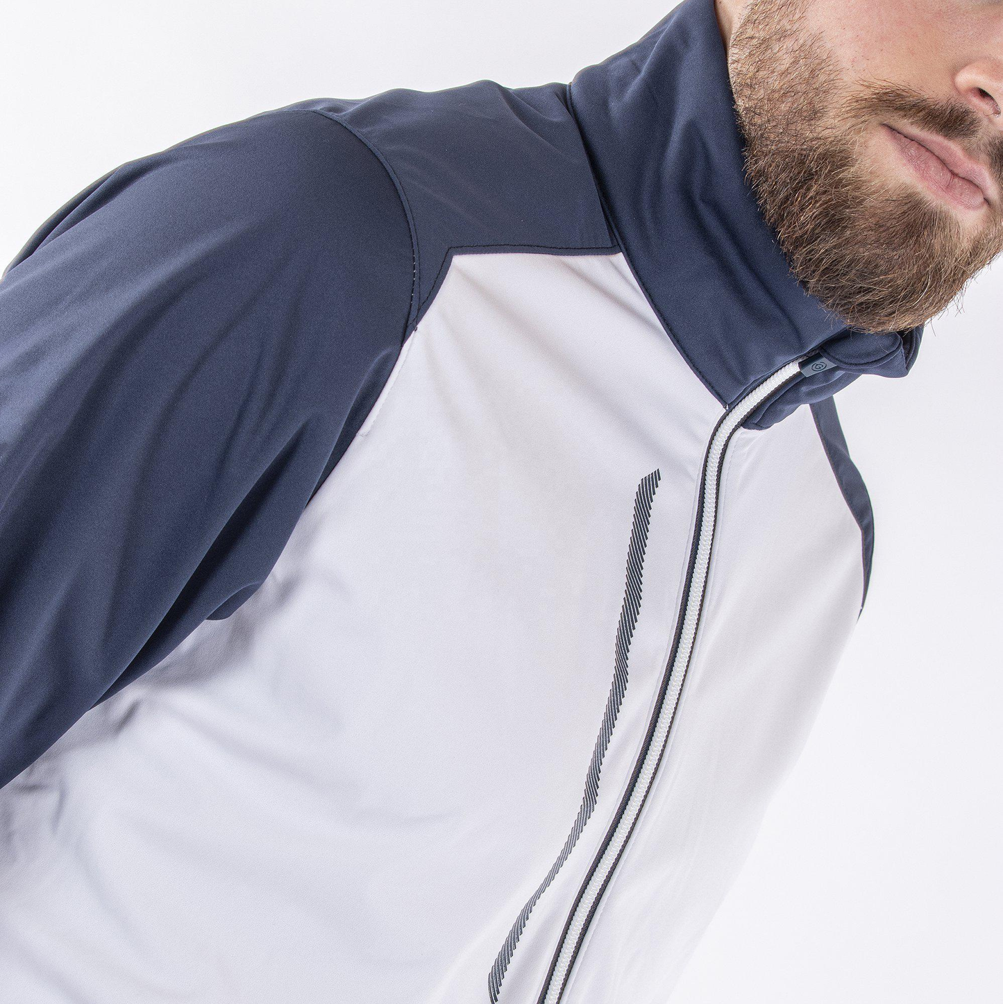 Custom logo Zip up Sweatshirt Golf Jacket Waterproof Soft Shell Jacket for Men