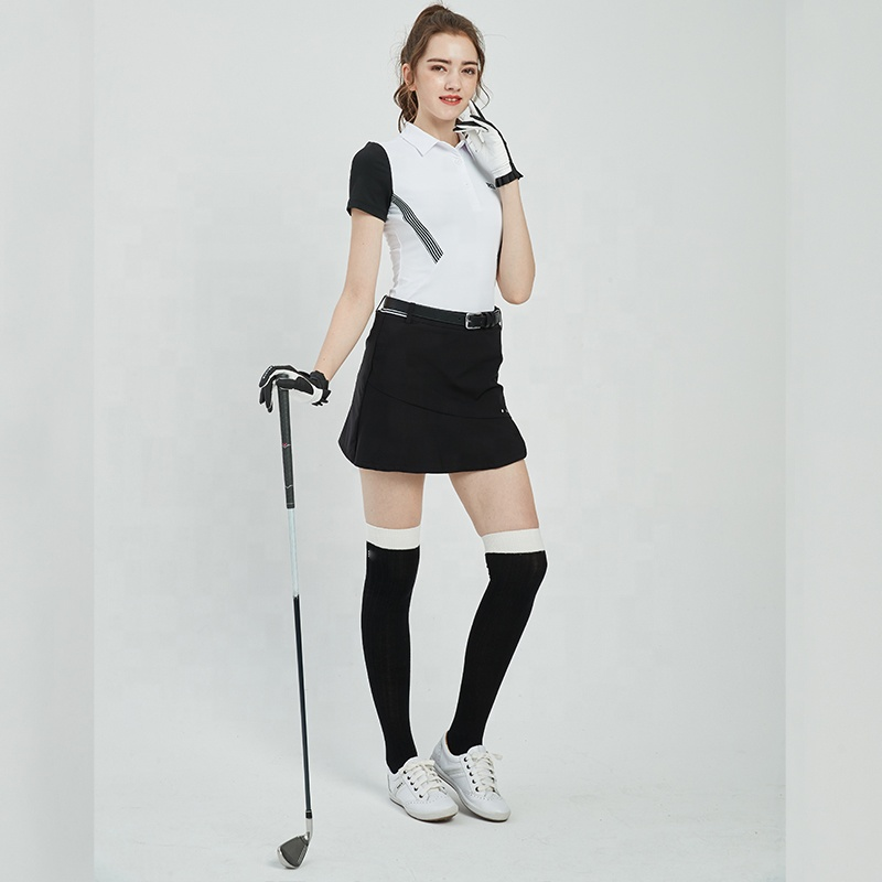 Custom Logo Design Slim Fit Lady Manufacturer Embroidered Logo Women Golf Apparel Polo Shirts