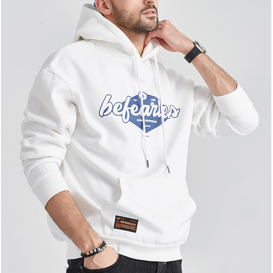 High Quality Plus Size Heavy Weight Custom Logo Embroidery Puff Print 400GSM Men's Hoodies Sweatshirts