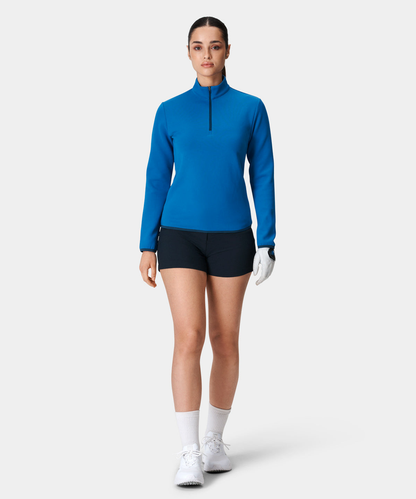Custom Logo High Quality Long Sleeve Golf Ladies Quarter Zip Sweatshirt Active Wear Pullover
