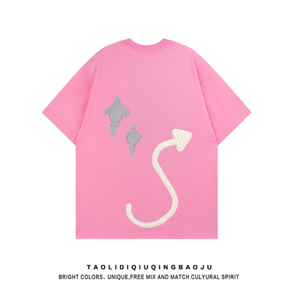 Summer Heavyweight Oversized T-shirt Custom 3D Foam Puff Print T-shirt Custom Logo Clothing for Men