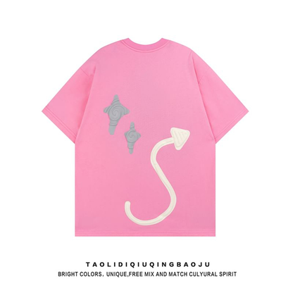 Summer Heavyweight Oversized T-shirt Custom 3D Foam Puff Print T-shirt Custom Logo Clothing for Men