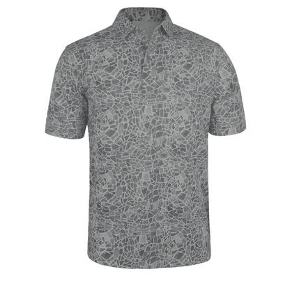 OEM Custom Logo High Quality Performance All Over Printed Button up Golf Character Shirt Polo Funny