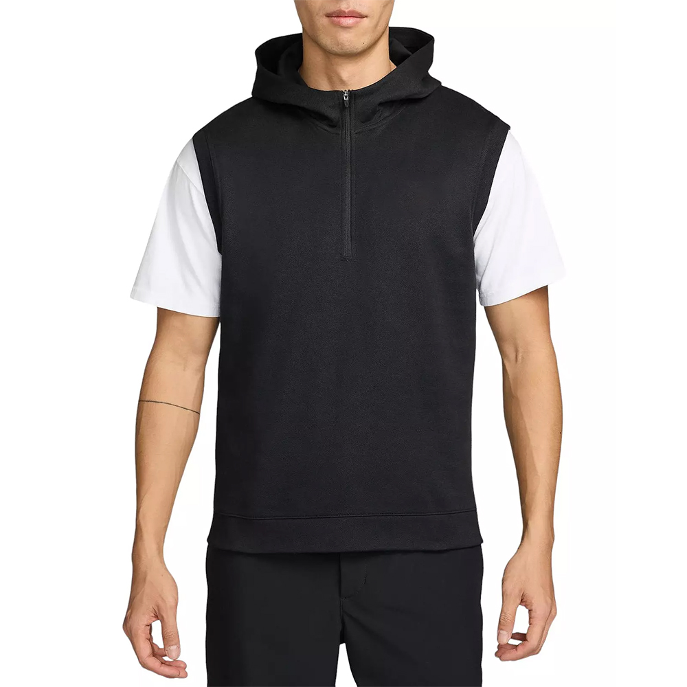 Custom Sun Protection Athletic Sport Outerwear Moisture Wicking Sleeveless Quarter Zip Pullover Golf Lightweight Hoodies
