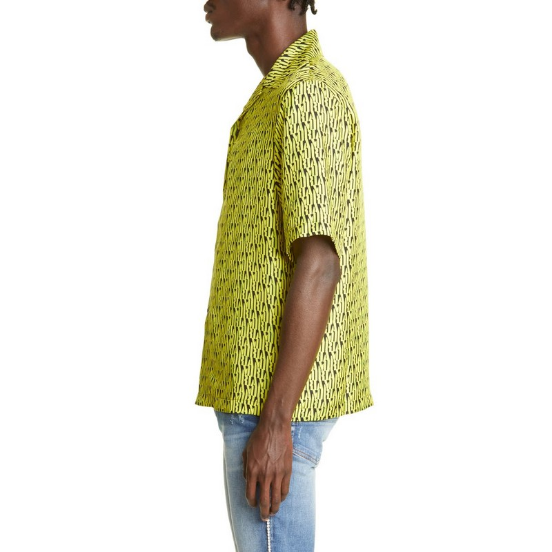 Men's Vintage Style Short Sleeve Hawaiian Dress Shirt Anti-Wrinkle Spandex Polyester Custom Logo for Vacation Button-Up Camp