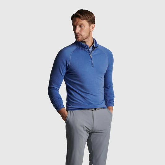 Bulk Custom Custom logo High Quality Luxury 1/4 Quarter Zip Collar Knitted Golf Plus Size Men's Sweater Sweatshirt with Logo Embroidery - Manufacturer Qiandao