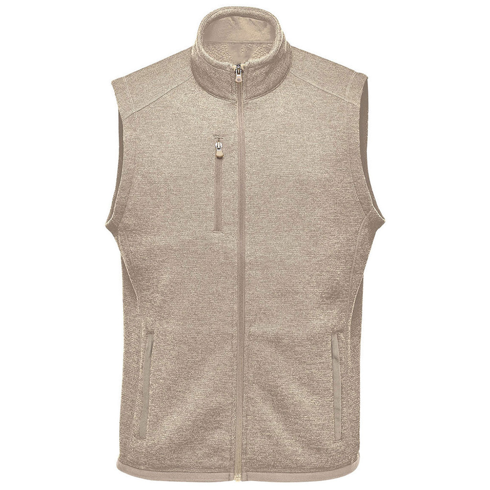 New customized high-quality men's full-zip wool casual vests in 2024
