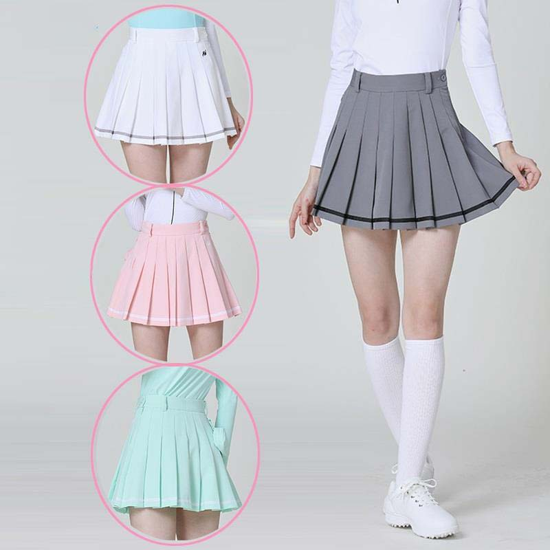 Custom-made women's golf pleated skirts, fashionable sport skirts and women's high-waisted golf skirts