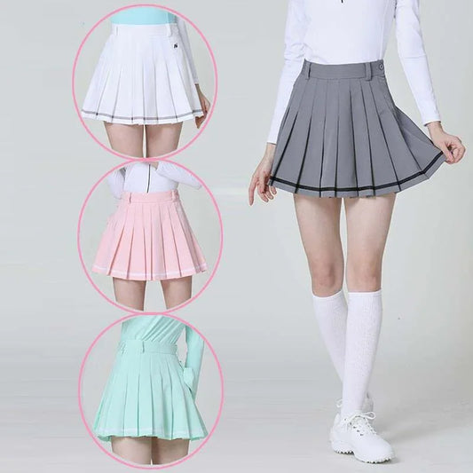 Bulk Custom Custom-made women's golf pleated skirts, fashionable sport skirts and women's high-waisted golf skirts with Logo Embroidery - Manufacturer Qiandao