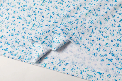 Blue Splatter Polo Shirt - Antimicrobial Quick Dry Slim Fit for Men