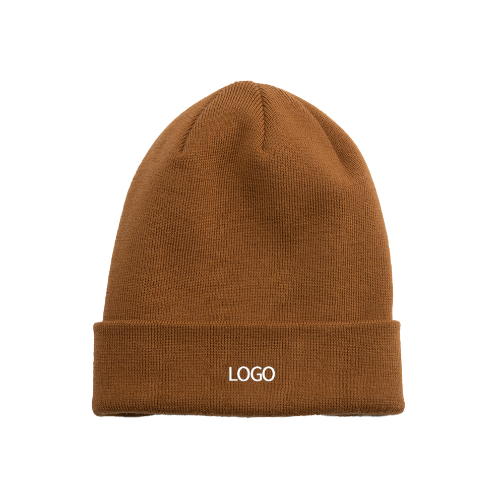 High-quality winter hats. With an independent label design, the knitted winter hats are adjustable