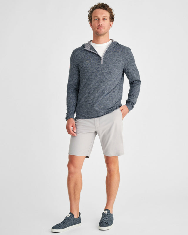 OEM Custom Men's Half Zip Sweatshirt Lightweight Quick Dry Quarter Pullover Autumn Stretch Fit Hoodies
