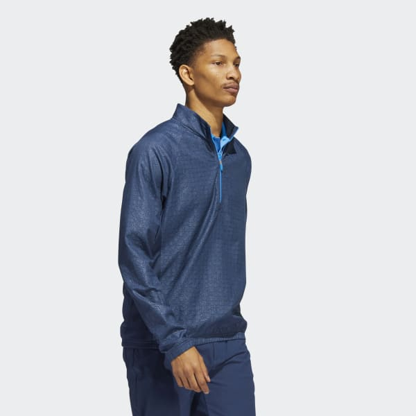 Custom 3d Logo Printing Emed Hoodie 1/4 Quarter Zip Collar Long Sleeve Golf Pullover Sweatshirts