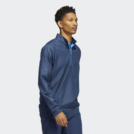 Custom 3d Logo Printing Emed Hoodie 1/4 Quarter Zip Collar Long Sleeve Golf Pullover Sweatshirts