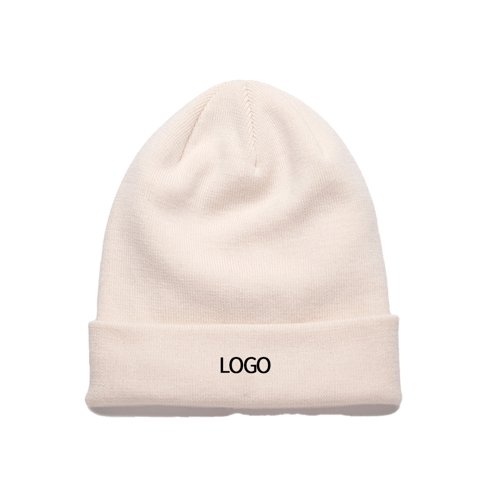 High-quality winter hats. With an independent label design, the knitted winter hats are adjustable