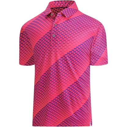 Men's Performance Short Sleeve for Polo Golf Shirts Custom Logo Dry Fit Print Moisture Wicking Made of Jersey Fabric