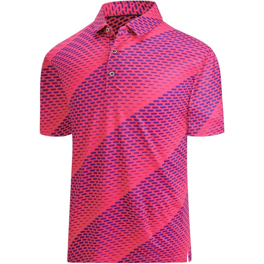 Men's Performance Short Sleeve for Polo Golf Shirts Custom Logo Dry Fit Print Moisture Wicking Made of Jersey Fabric
