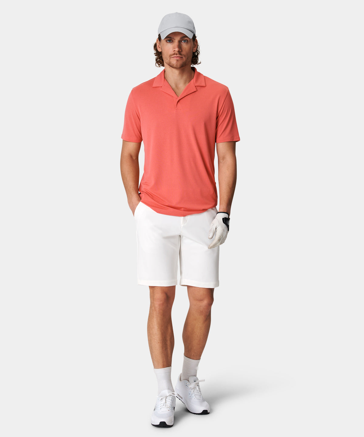 Factory-customized men's casual twill cotton, quick-drying, four-way stretch golf shorts made of polyester and spandex for summer