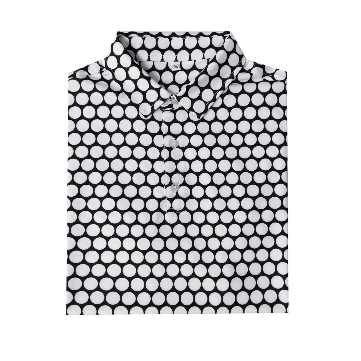Polka Dot Antimicrobial Polo Shirt - Quick Dry Slim Fit for Ultimate Comfort