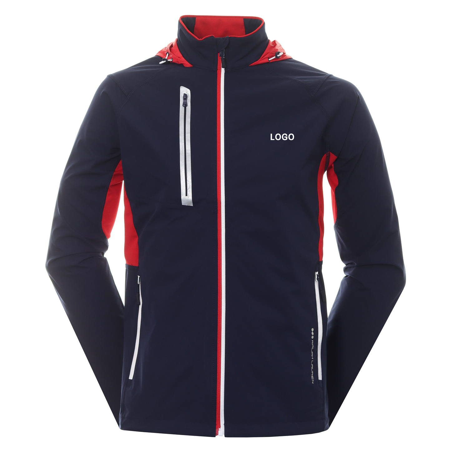 Custom Performance Athletic Casual Full Zip Lightweight Golf Rain Waterproof Jacket Man