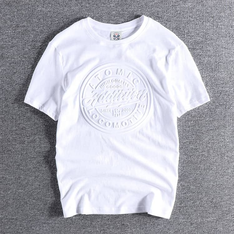 Custom 3d Emed Print Oversized t Shirt Printing Crew Neck Men T-shirts Manufacturers Tshirt