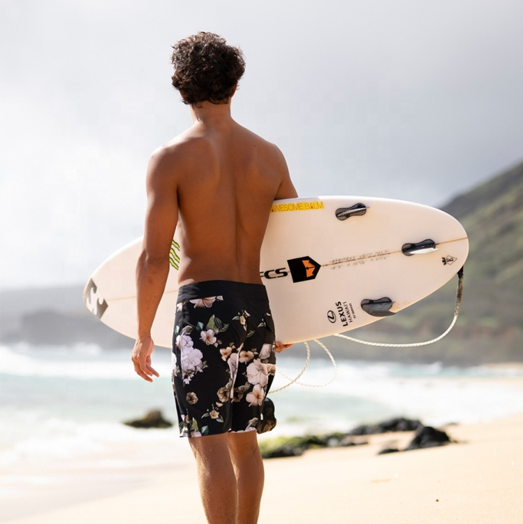 Men's customized swimming trunks with printed designs, beach shorts for men's surfing and swimming, designer Badès shorts