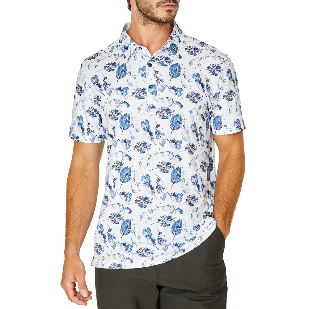 Design Pattern Short Sleeve Performance Logo Customisable 96 Polyester 4 Spandex Shirts Golf Polos
