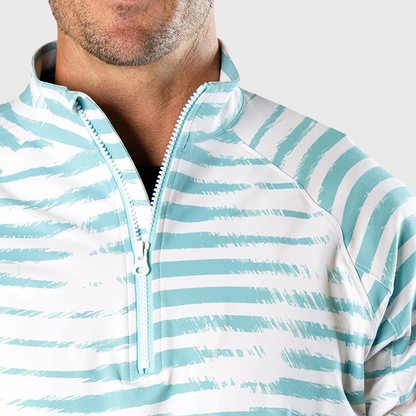 Custom logo High Quality Men's Long Sleeve Printed Golf Sports Casual Quick Drying 1/4 Zip Golf Pullover