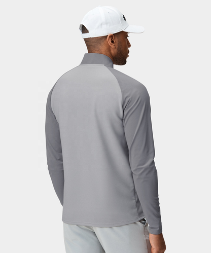 Custom Logo Casual Sport Golf Long Sleeve Quick Dry 1/4 Quarter Zip Neck Hoodie Pullovers Sweatshirts for Men