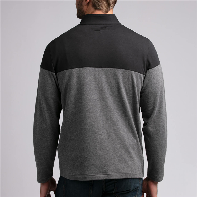 Big and Tall Plus Size Custom logo Athletic Heavyweight Jumper Quarter Zip Golf Pullover Sweatshirt