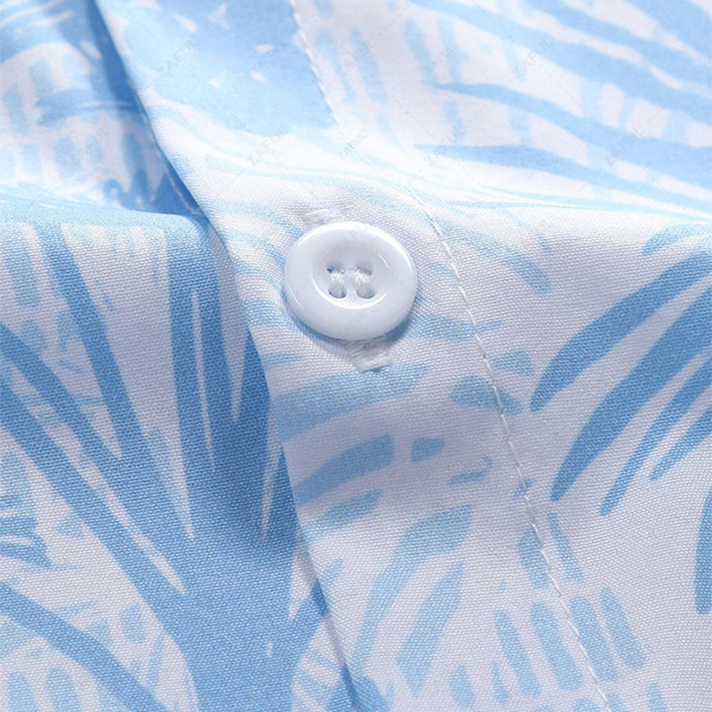 Men's Custom Button for Polo Hawaiian Shirt Anti-Wrinkle Summer Beach Vacation Streetwear Wholesale Short Sleeves Clothing