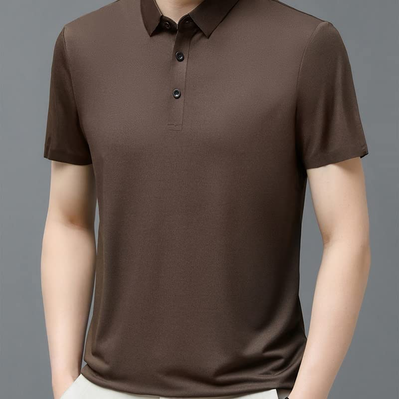 Custom Logo Breathable Classic Business Style Classic Style Slim Fit Wrinkle-Free Men Polo Shirts
