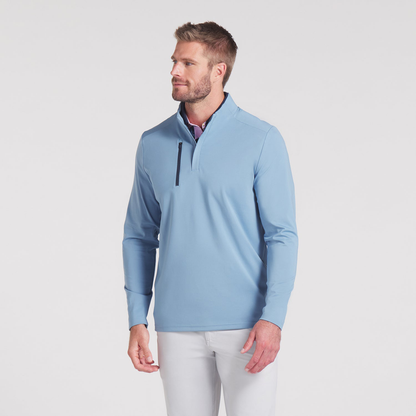 OEM Spandex Polyester Customizable Athletic Men Lightweight Quarter Zip Sweatshirt Men Golf Pullover