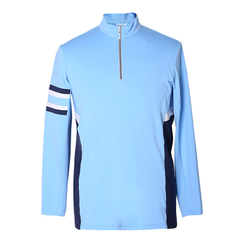 Custom Design Knitted Cotton Polyester Cashmere Plain Zip Neck Plus Size Oversized Mens Golf Sweatshirt