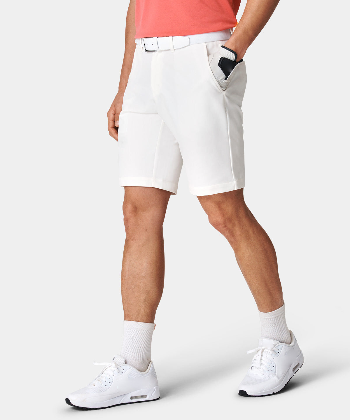 Factory-customized men's casual twill cotton, quick-drying, four-way stretch golf shorts made of polyester and spandex for summer