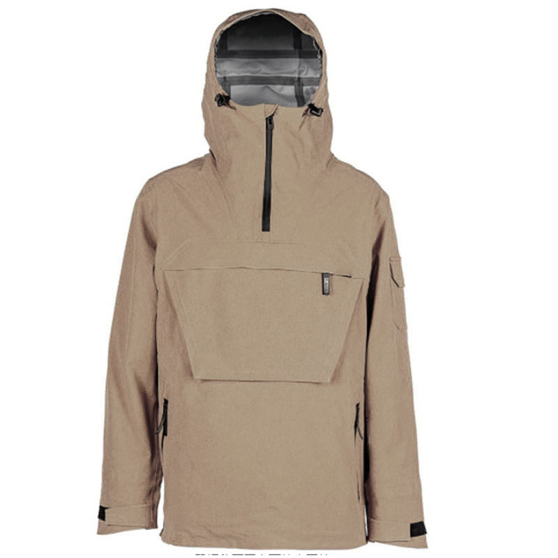Custom logo Patterns High Quality Oversize Woven Waterproof Quarter Zip Pullover Hoodie for Men